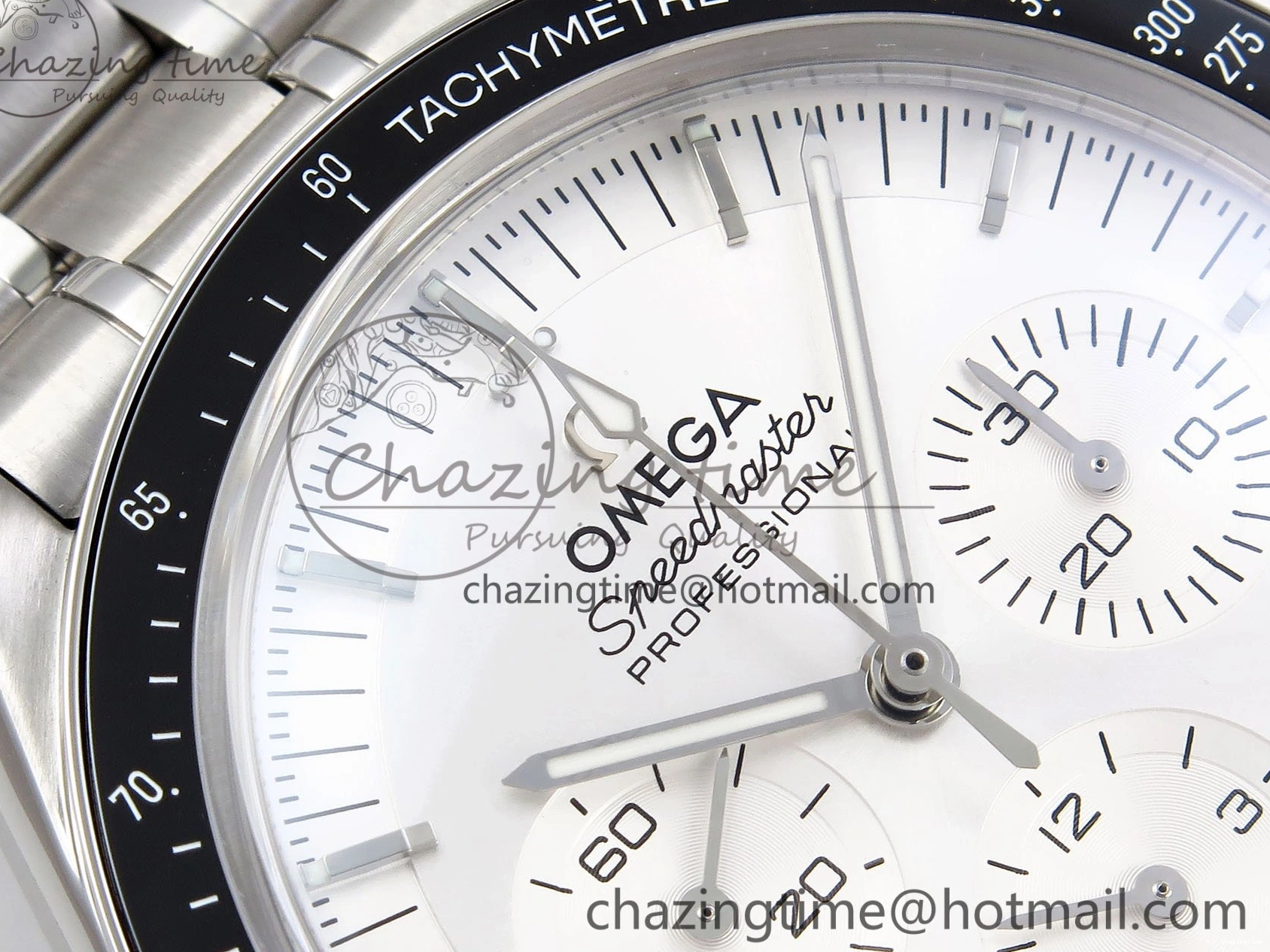 0304 Classic Speedmaster SS RMF Best Edition White Dial on SS Bracelet Lemania HW 7723